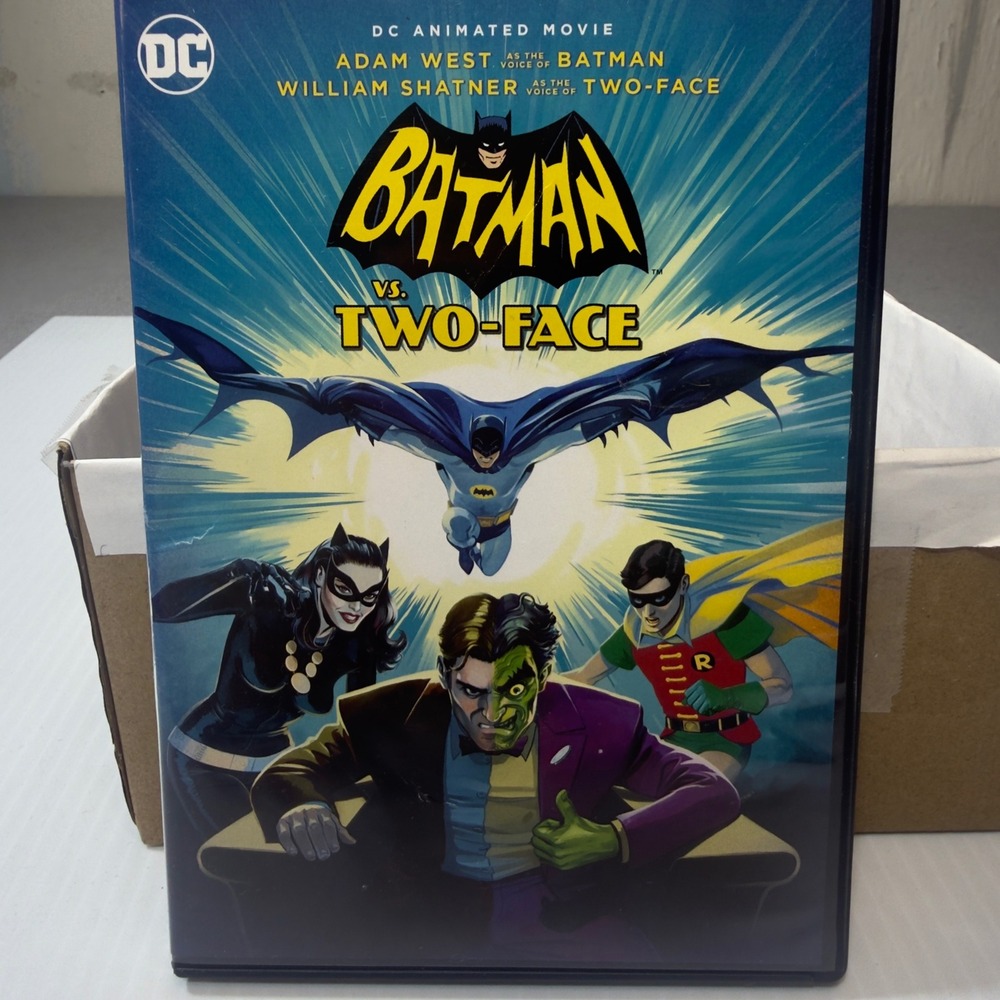 Batman vs Two-Face DVD DC Animated Movie‎ Adam West William Shatner 2017 PG